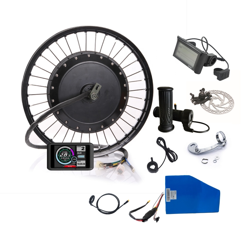 72V 5000W Hub Motor Kit - ชุดแปลงจักรยานไฟฟ้าแรงบิดสูง 72V 3000w 5000w 8000w ชุดมอเตอร์ไซค์ไฟฟ้า