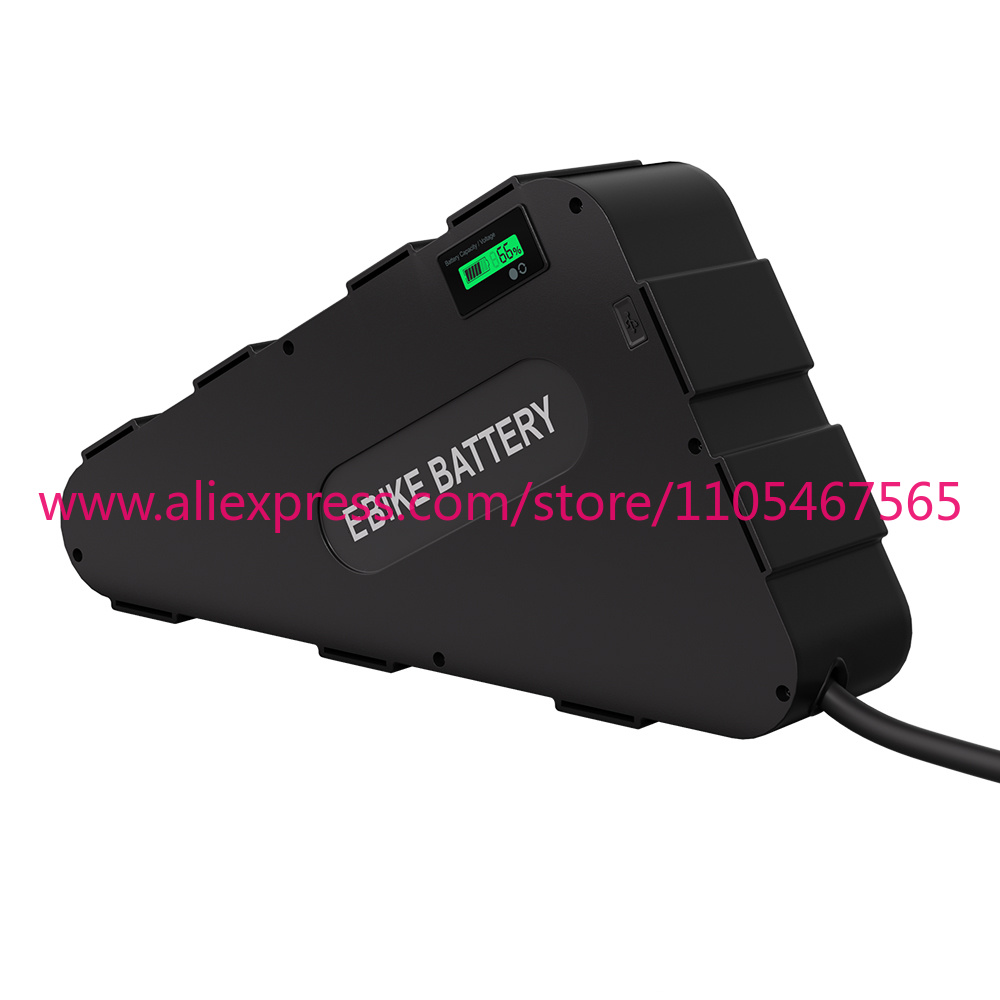 Electric Bicycle Battery 72V 30Ah - แบตเตอรี่ลิเธียมสำหรับจักรยานไฟฟ้ารูปทรงสามเหลี่ยม 52V 60V 72V 20Ah 30Ah