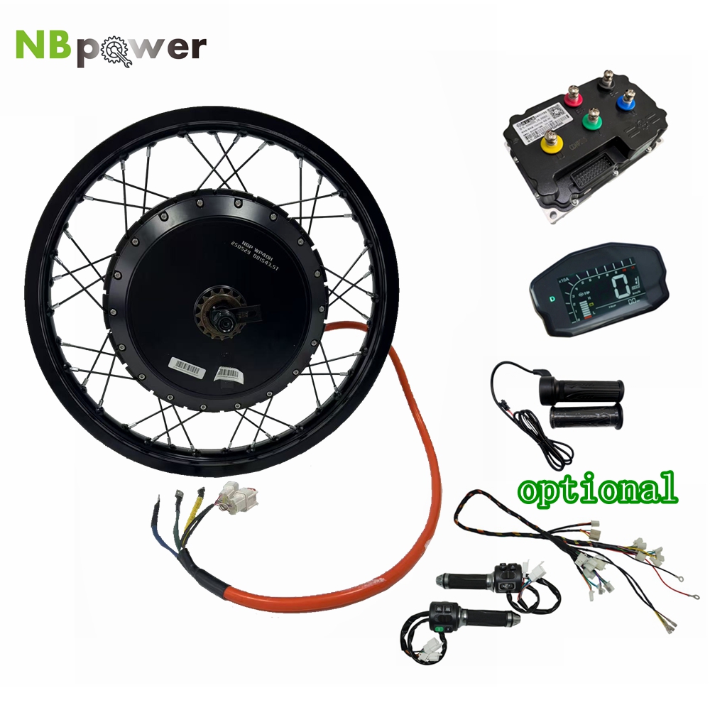 72V 5000W Hub Motor Kit - ชุดมอเตอร์ไฟฟ้าสำหรับจักรยานยนต์ NBpower/QS273 V3 72v 8000W พร้อมล้อขนาด