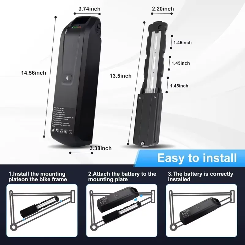 แบตเตอรี่จักรยานไฟฟ้า Hailong  - Ebike Battery 48V 20Ah Hailong บทวิจารณ์และราคา