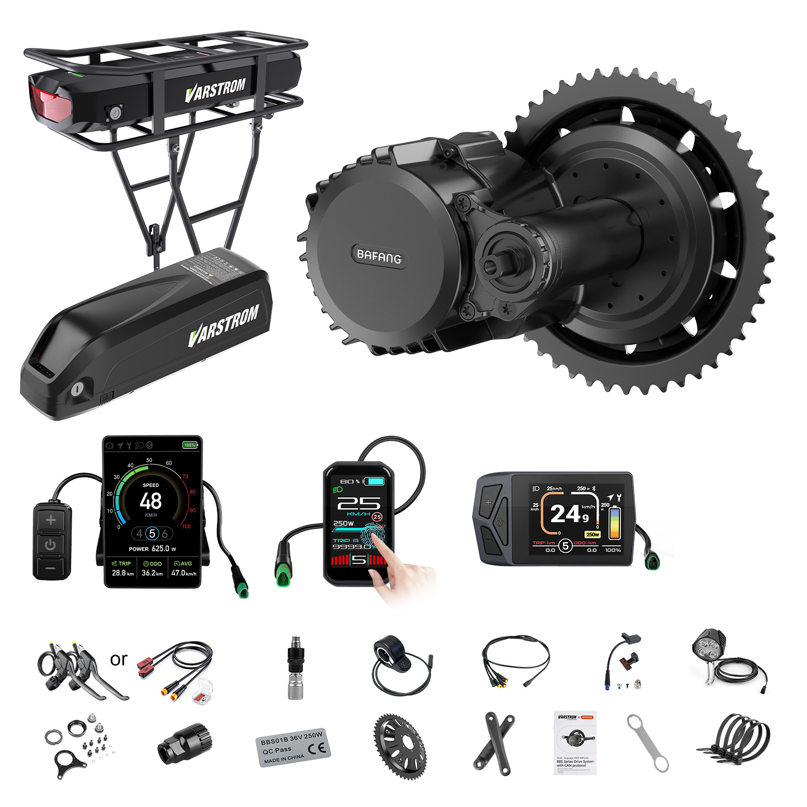 [จัดส่งในสหรัฐฯ] ชุดมอเตอร์ Ba - Mid Drive Motor Kit 52V 1000W บทวิจารณ์และราคา