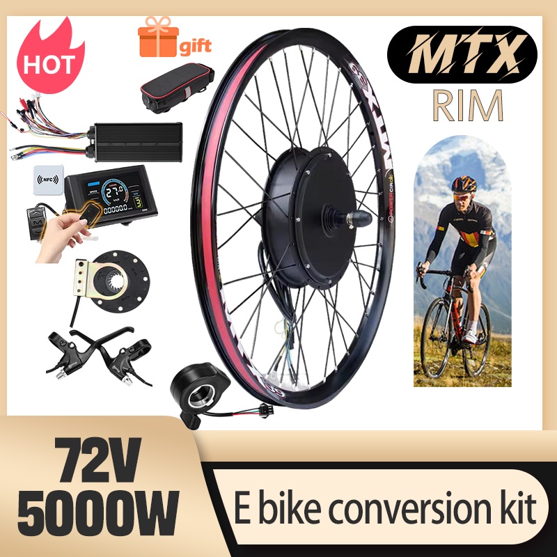 ชุดแปลงจักรยานไฟฟ้า MTX39 E bi - 72V 5000W Hub Motor Kit บทวิจารณ์และราคา